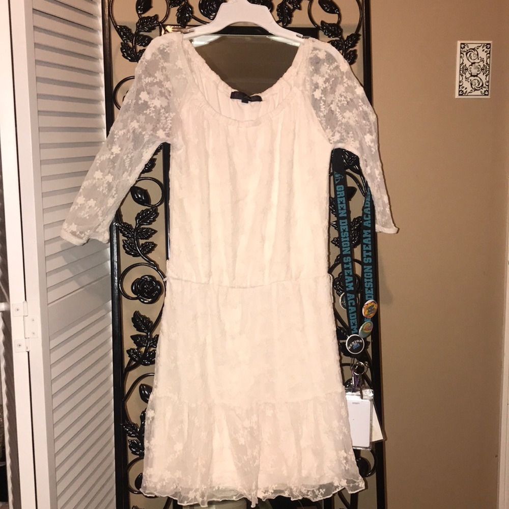 Heart Soul floral print on Lace Dress